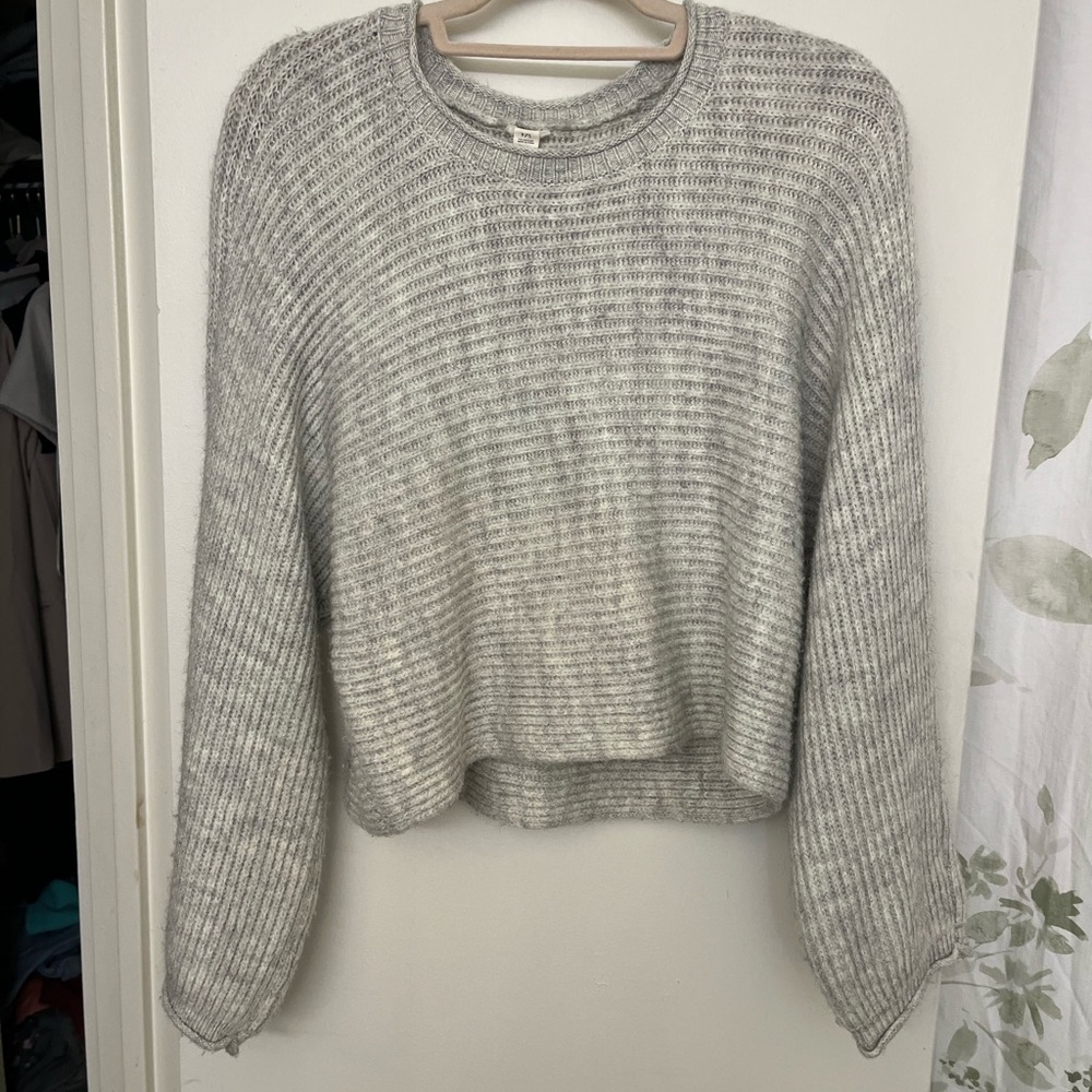 Garage Light Gray Women's Crew Neck Sweater